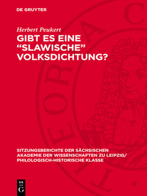 cover image of Gibt es eine „Slawische" Volksdichtung?